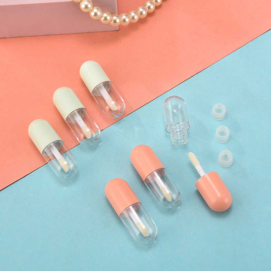 迷你粉底液小样分装瓶便携胶囊唇刷釉彩空管一次性防氧化精华瓶子
