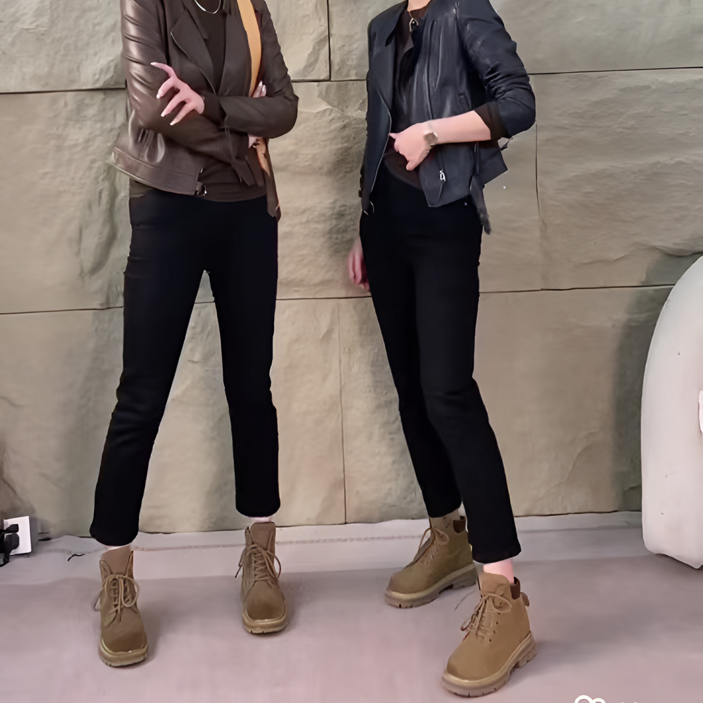 秋季新款大码弹力高腰直筒牛仔裤女九分遮肚藏肉裤子女款胖mm显瘦