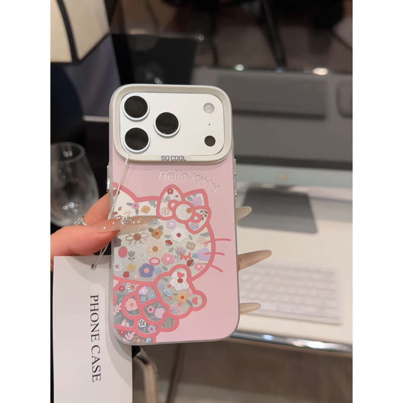 镂空kt小熊适用苹果17p手机壳16pm彩银华为p80荣耀防摔oppo小米17