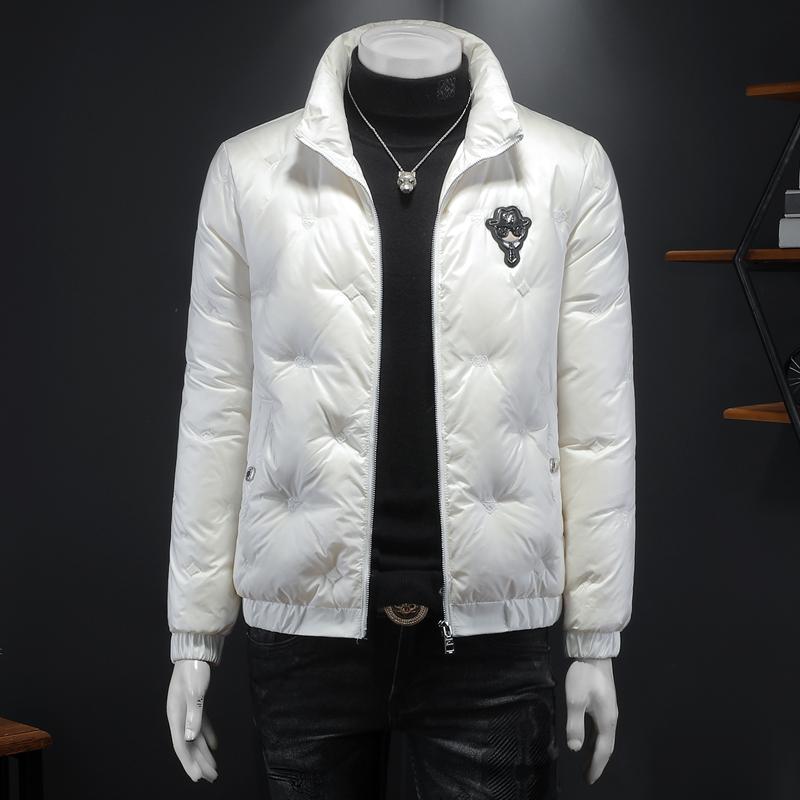 TERINELO/黛芮奈勒高端立领羽绒服男士冬季新款欧洲潮牌大码鸭绒