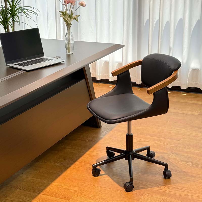 办公椅电脑椅子学习椅靠背椅书房椅书桌椅久坐舒适升降家用复古椅