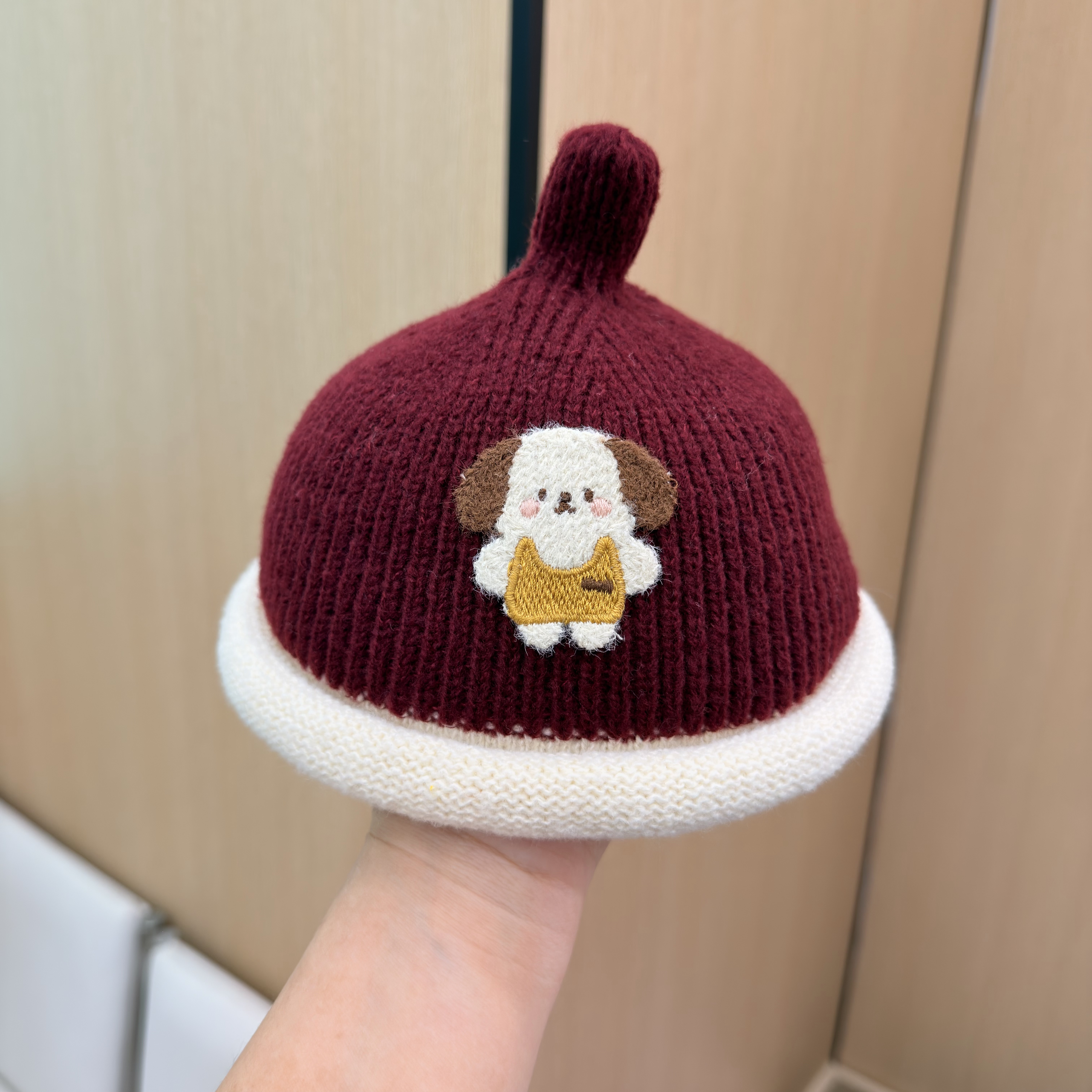 可爱小雪人宝宝帽子韩版可爱针织奶嘴帽秋冬婴儿百搭洋气瓜皮帽潮