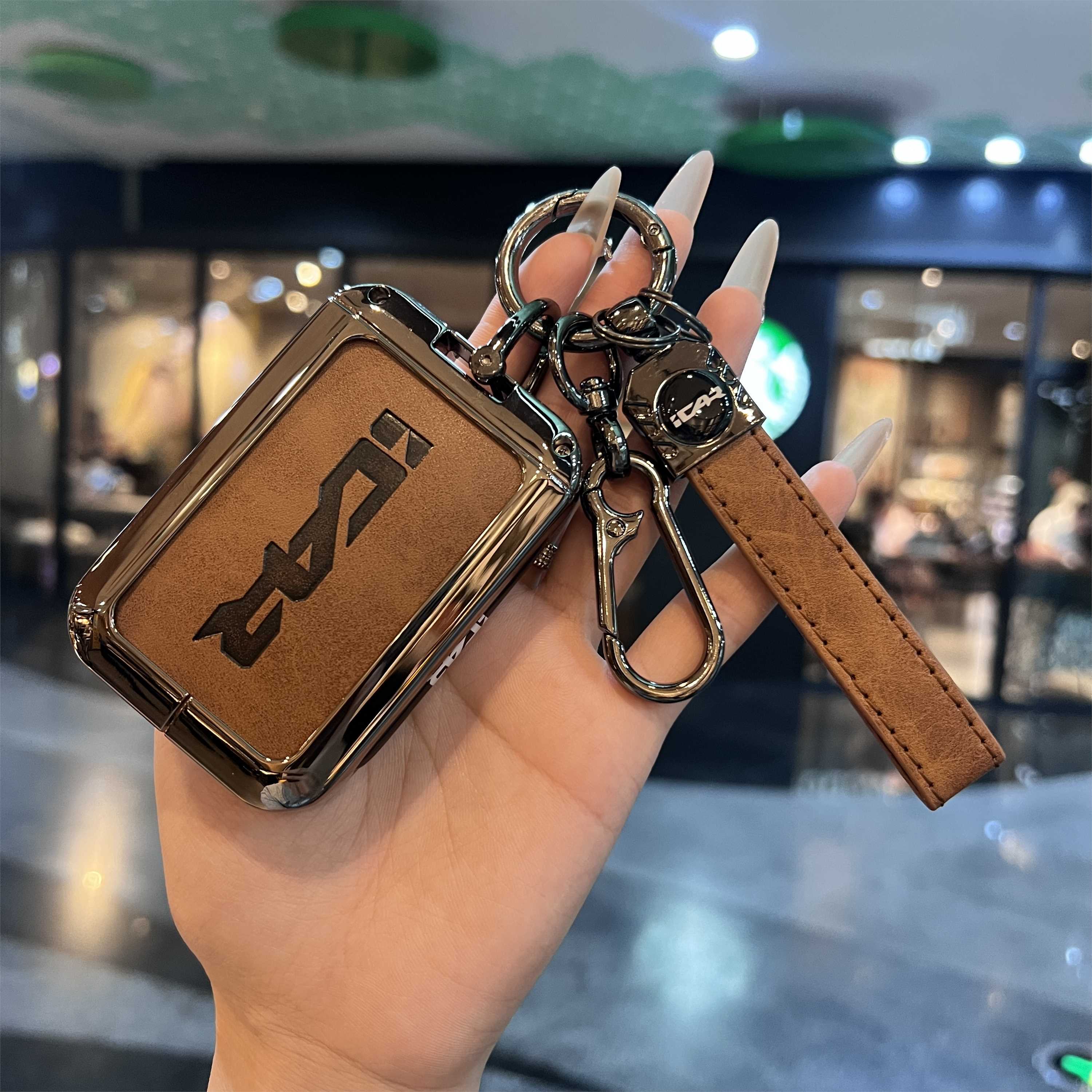 适用25款奇瑞iCAR V23钥匙套包 v23智能蓝牙实体钥匙遥控保护金属