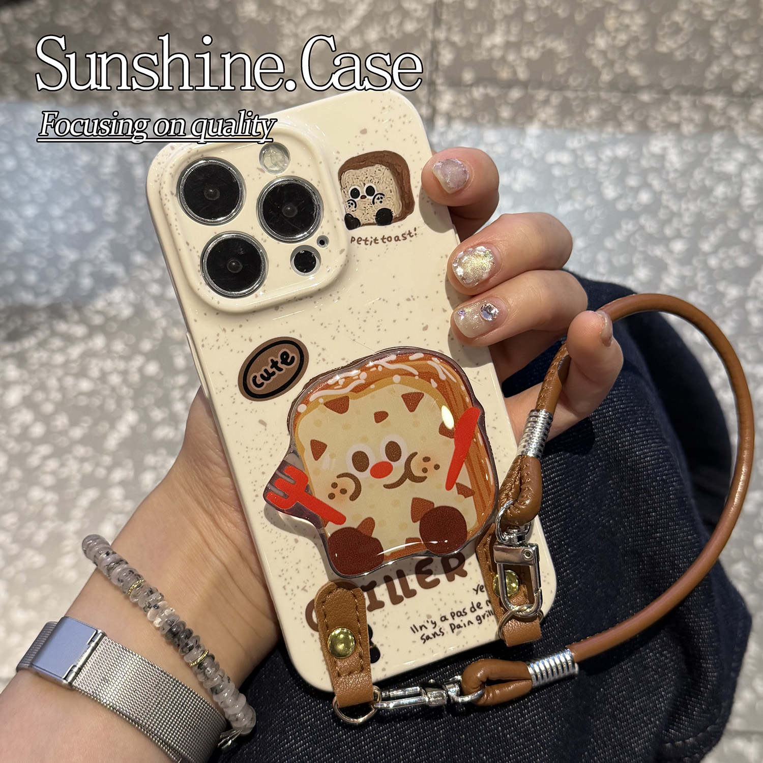 小吐司软壳适用苹果oppo华为vivo小米手机壳防摔全包ins