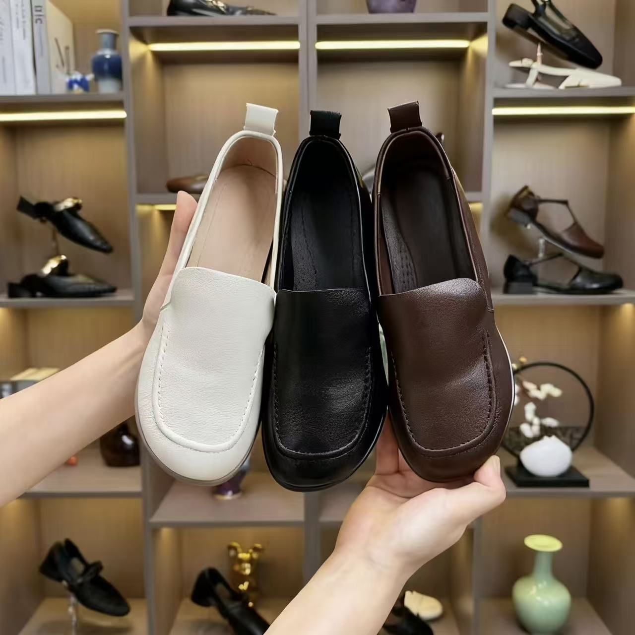 【品牌力荐】春秋新款上新时尚百搭气质纯色经典不过时小单鞋N6977