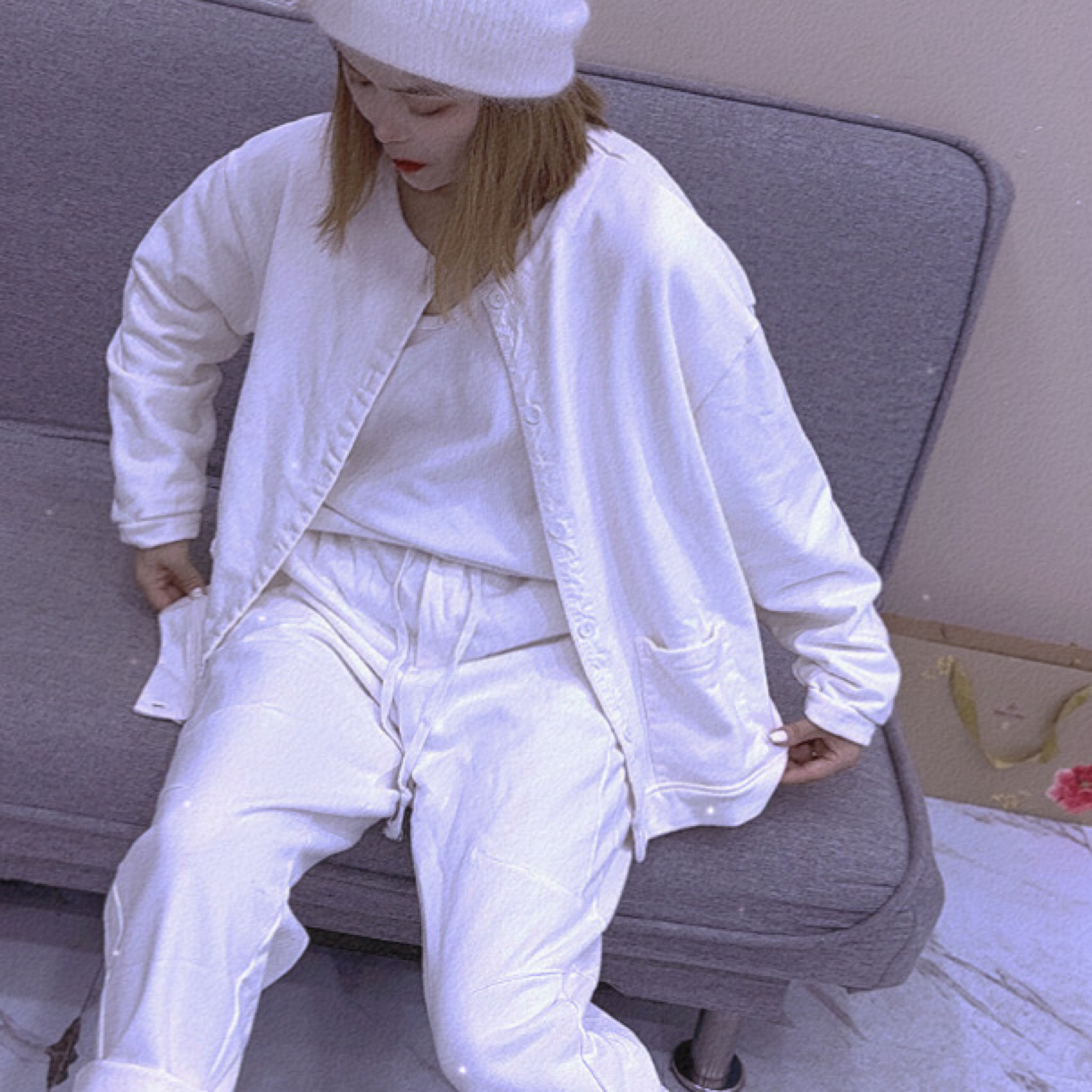 秋冬必备加绒休闲套装