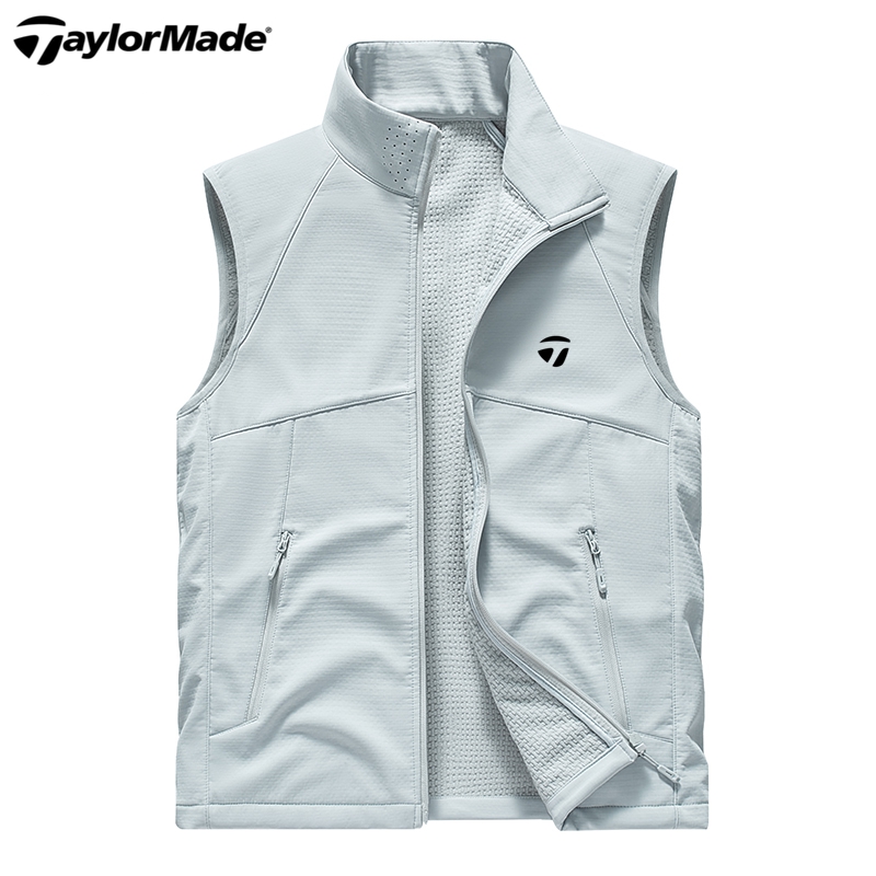 秋冬季Taylormade泰勒梅男士高尔夫男装运动马甲背心立领防风外套