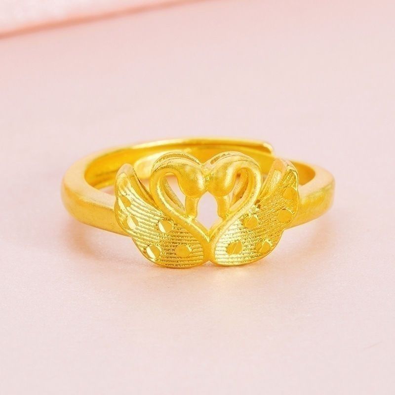 铜合金戒指 KS3023Nurluk 义乌一手发货金色原创设计欧美扣头欧若