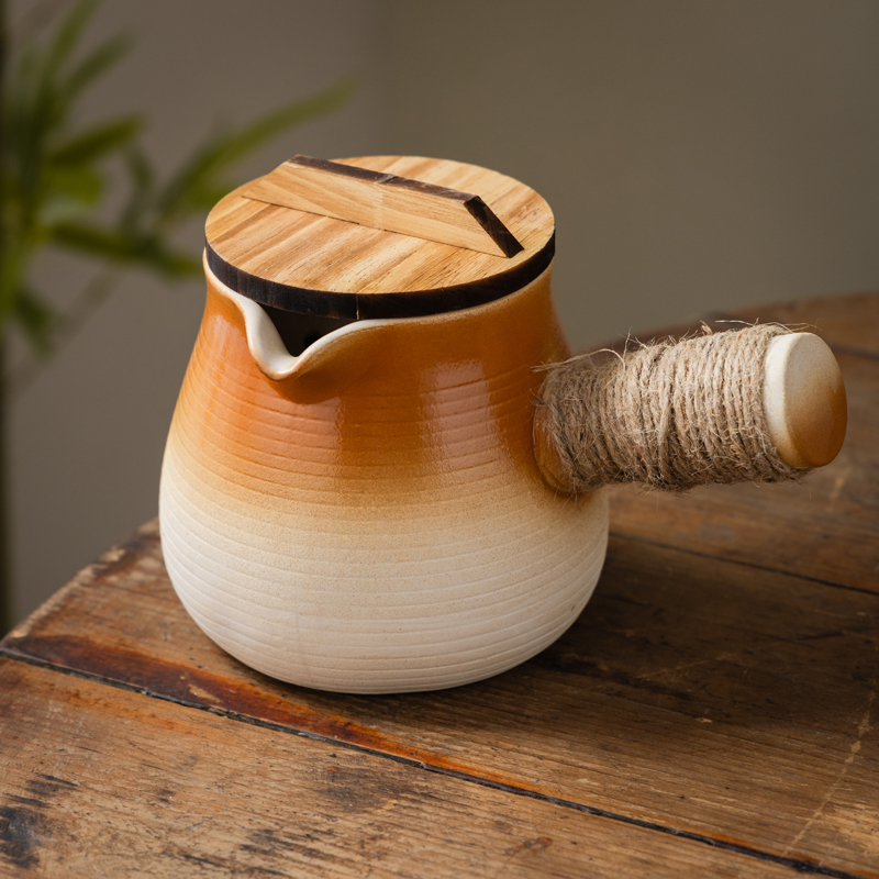 罐罐壶耐高温可明火干烧大容量专用烤奶罐煮茶罐茶壶陶瓷围炉煮茶