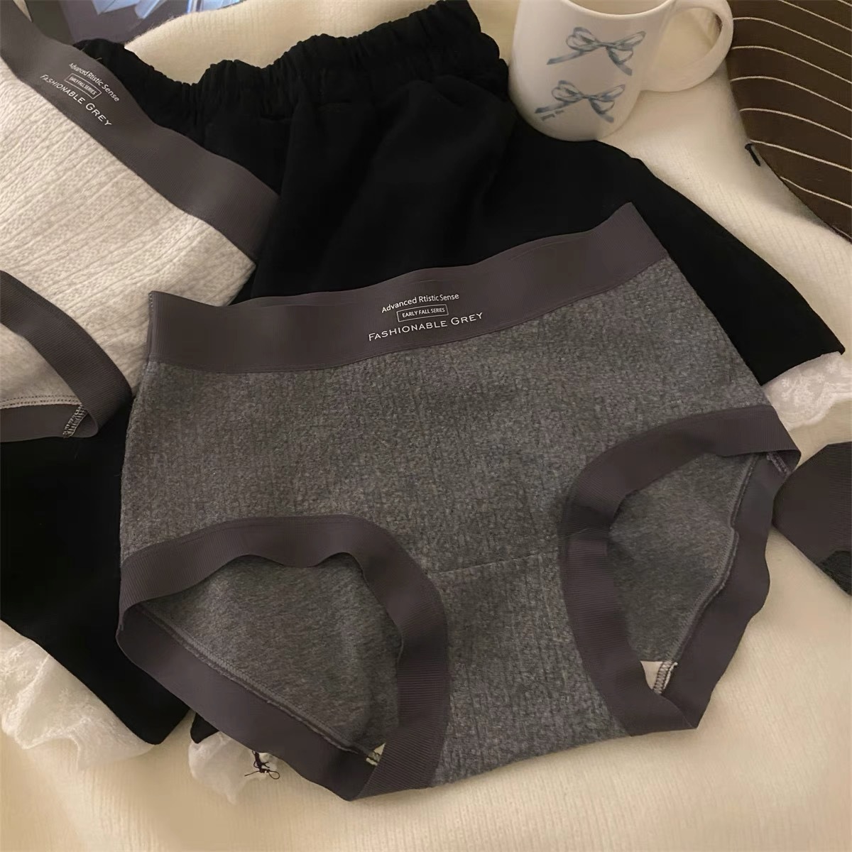 新店福利10A女大童女生棉款提花内裤美式舒适亲肤棉款裆内裤