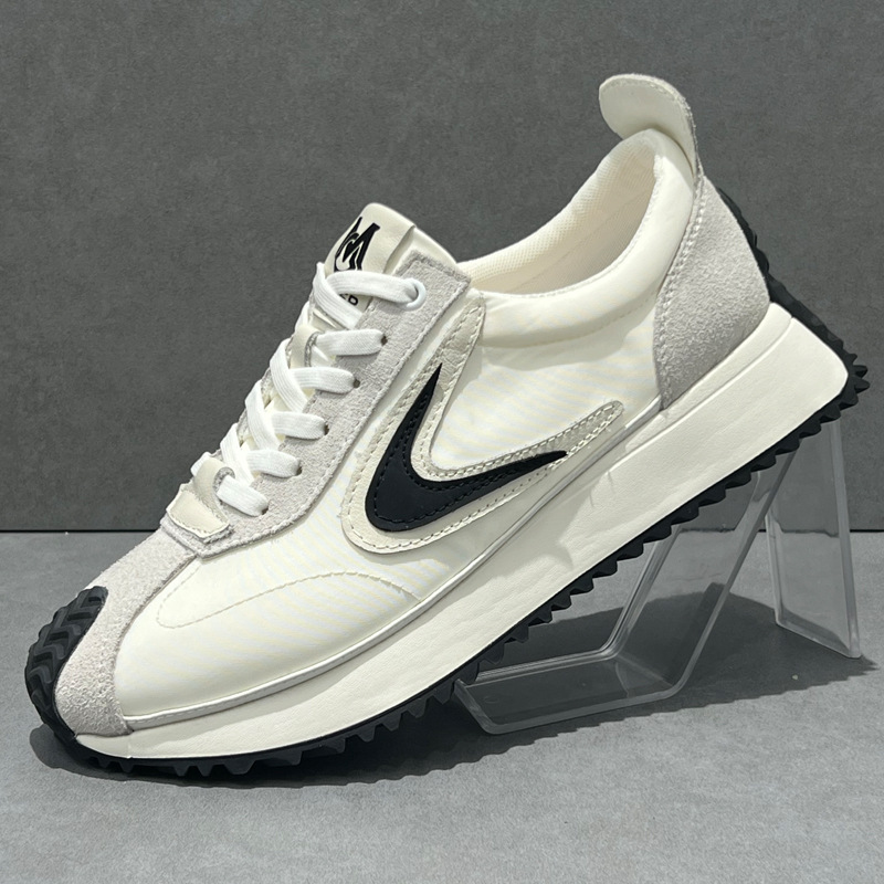 2025秋季潮鞋厚底男士运动鞋潮流百搭阿甘鞋时尚舒适透气休闲鞋