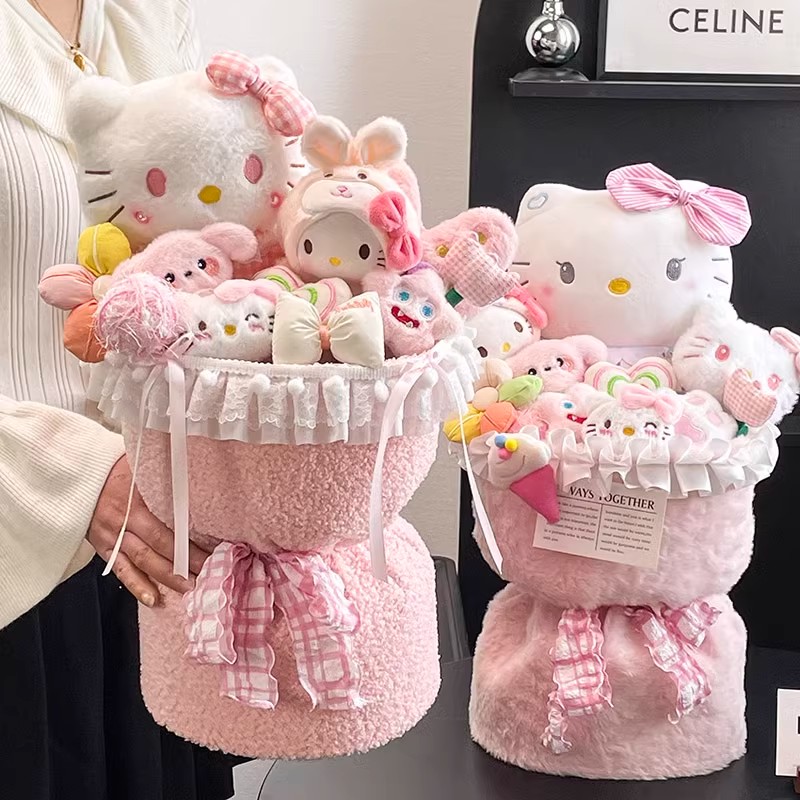 七夕情人节hellokitty玩偶花束生日礼物女生送女友女孩闺蜜毕业礼