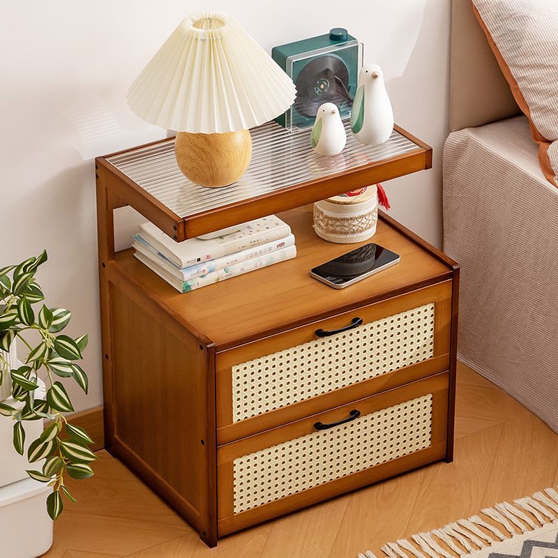 泽川家床头柜家用卧室小型收纳出租房多层床边置物架储物简约