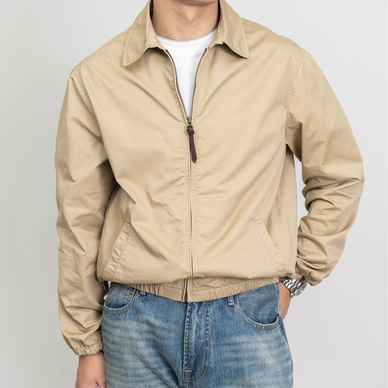 经典复刻！RL同版型！美式复古老钱风春秋男士夹克透气行政翻领外套