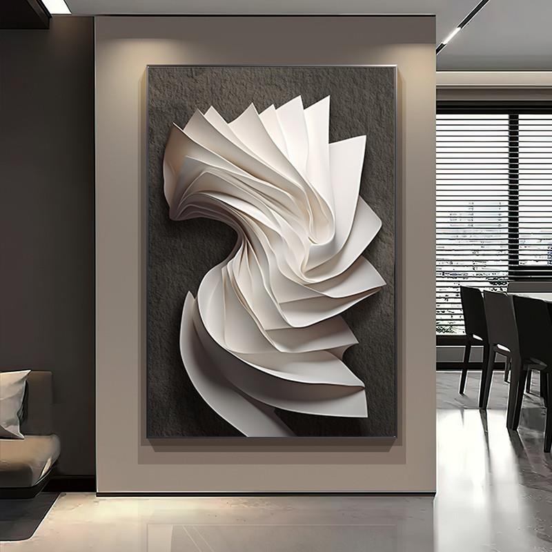 2025新款意式极简客厅落地画沙发背景墙装饰画轻奢高级感玄关挂画