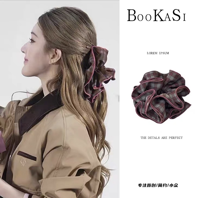 「露」同款千金可露发圈秋冬氛围感气质大肠发圈百搭简约发圈A-07