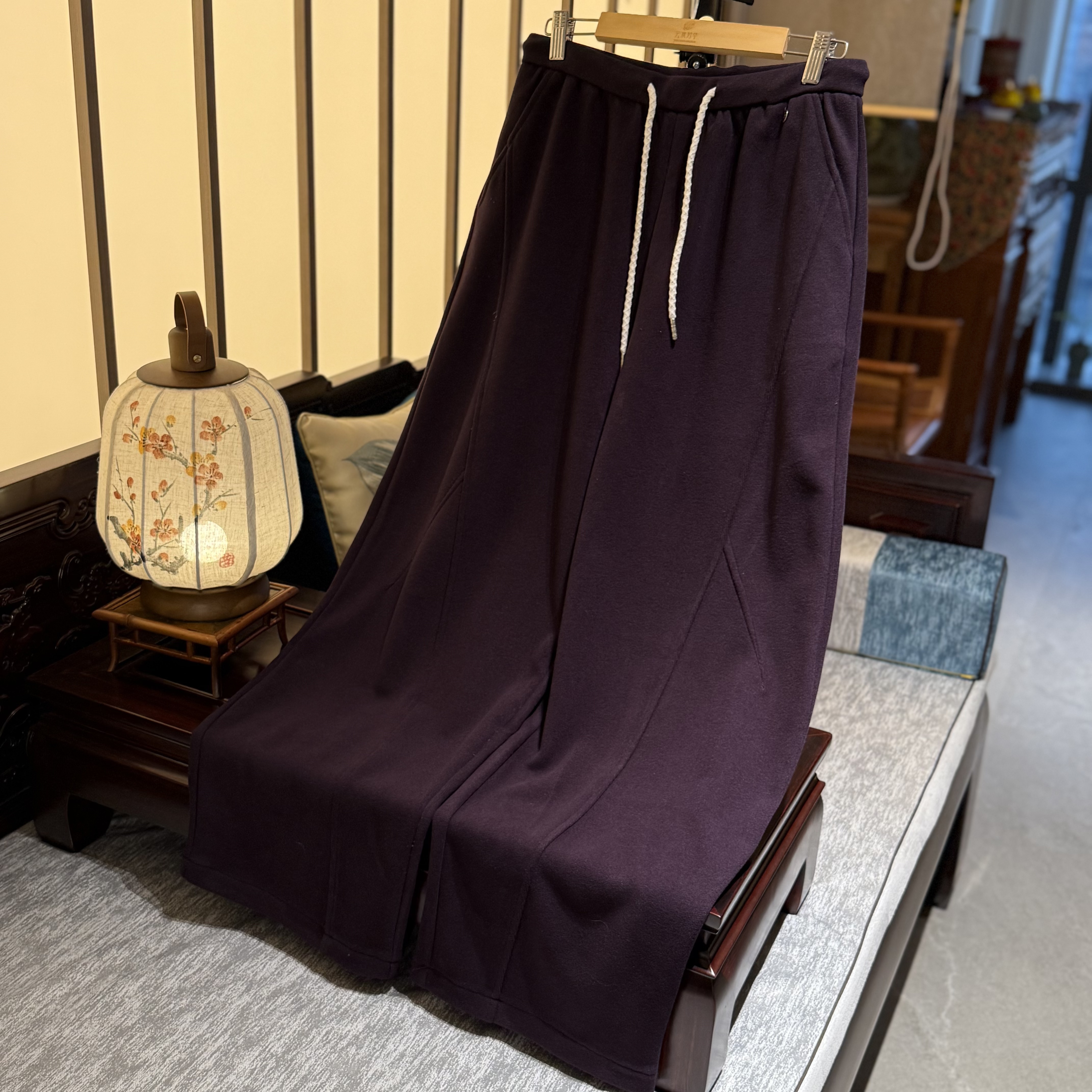 静悟 芳华设计复古百搭弯刀裤冬季时尚款弯刀裤JINGWU