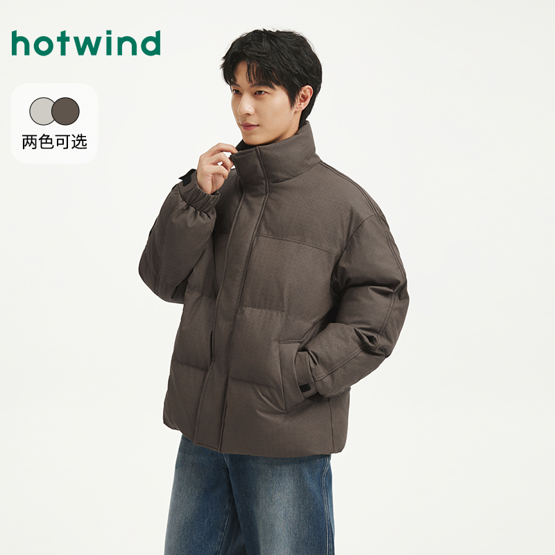 热风商场男装棉衣棉服【年终大促新款加厚休闲冬季保暖F07M25405