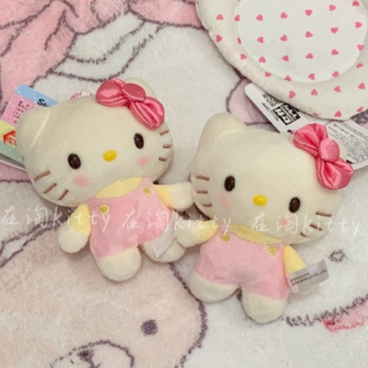 不二家联名hellokitty可爱包包挂件毛绒挂件包包配饰