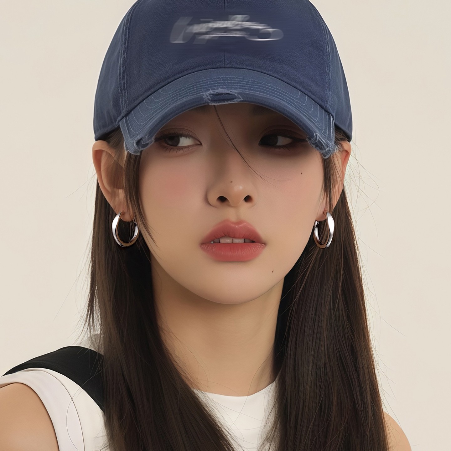 合金耳饰 999银针素圈耳环ins小众耳圈圈耳钉气质百搭光面设计感