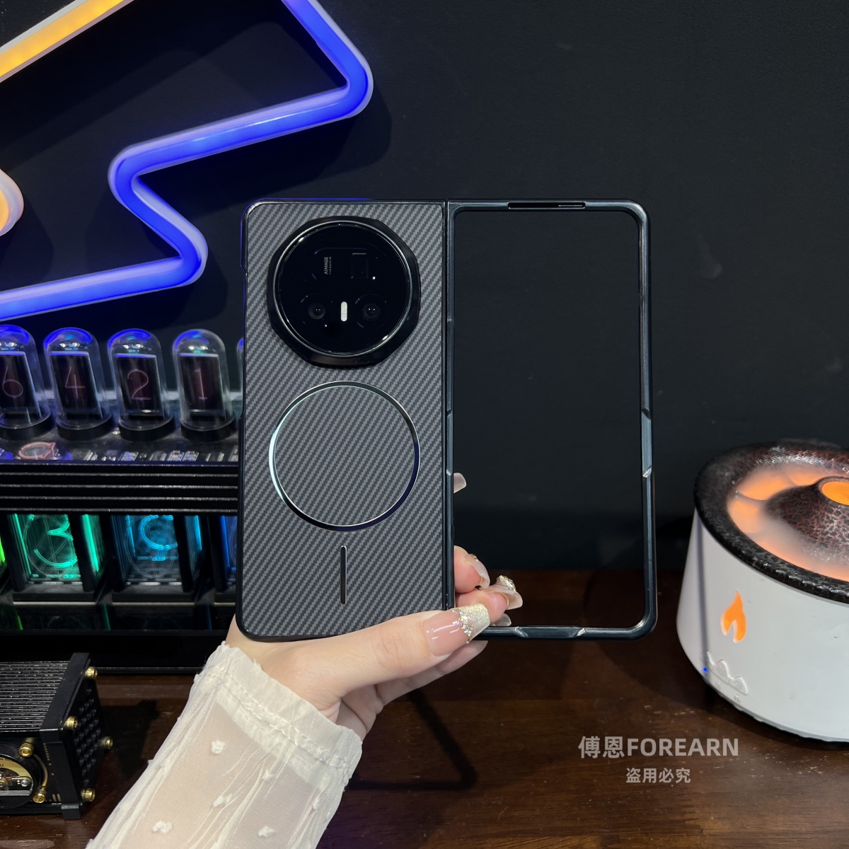 适用于荣耀magicv5手机壳magicv3折叠屏v5磁吸v3超薄后壳保护套