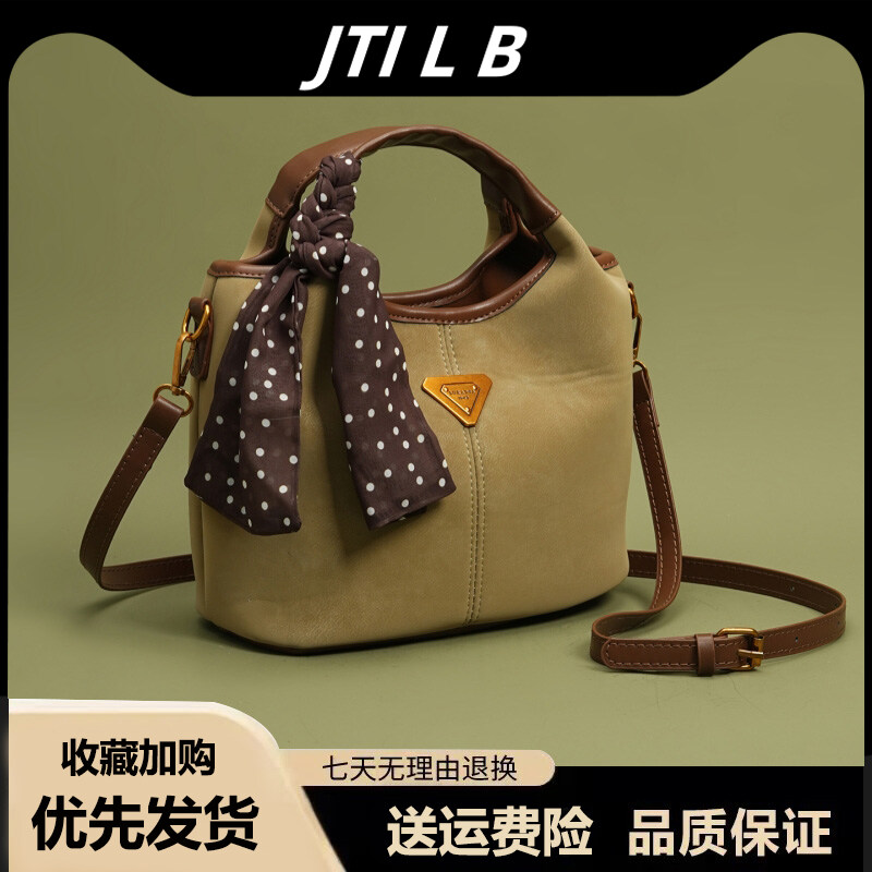 上班通勤杂物小拎包包女式2025新款复古时尚手提包休闲单肩斜挎包