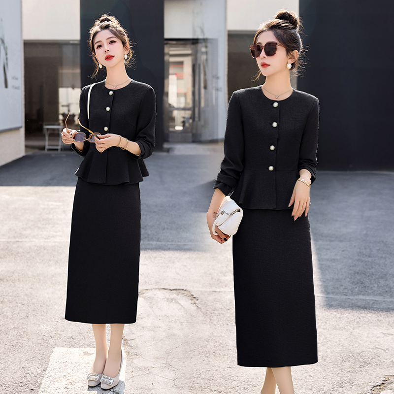 小香风套装裙高级感时尚收腰显瘦气质两件套职业装法式女装