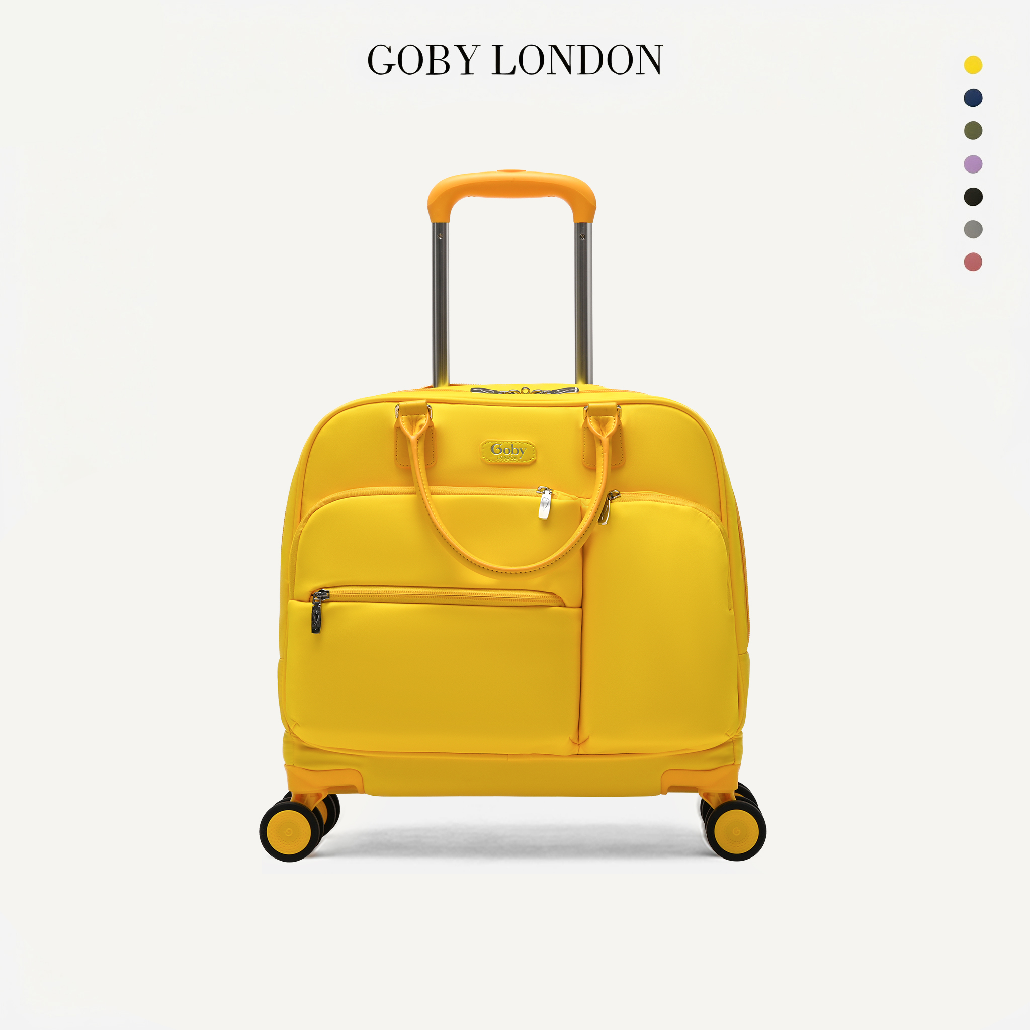 英国GOBYLONDON果比16寸行李箱女款新款多功能防水登机旅行拉杆箱