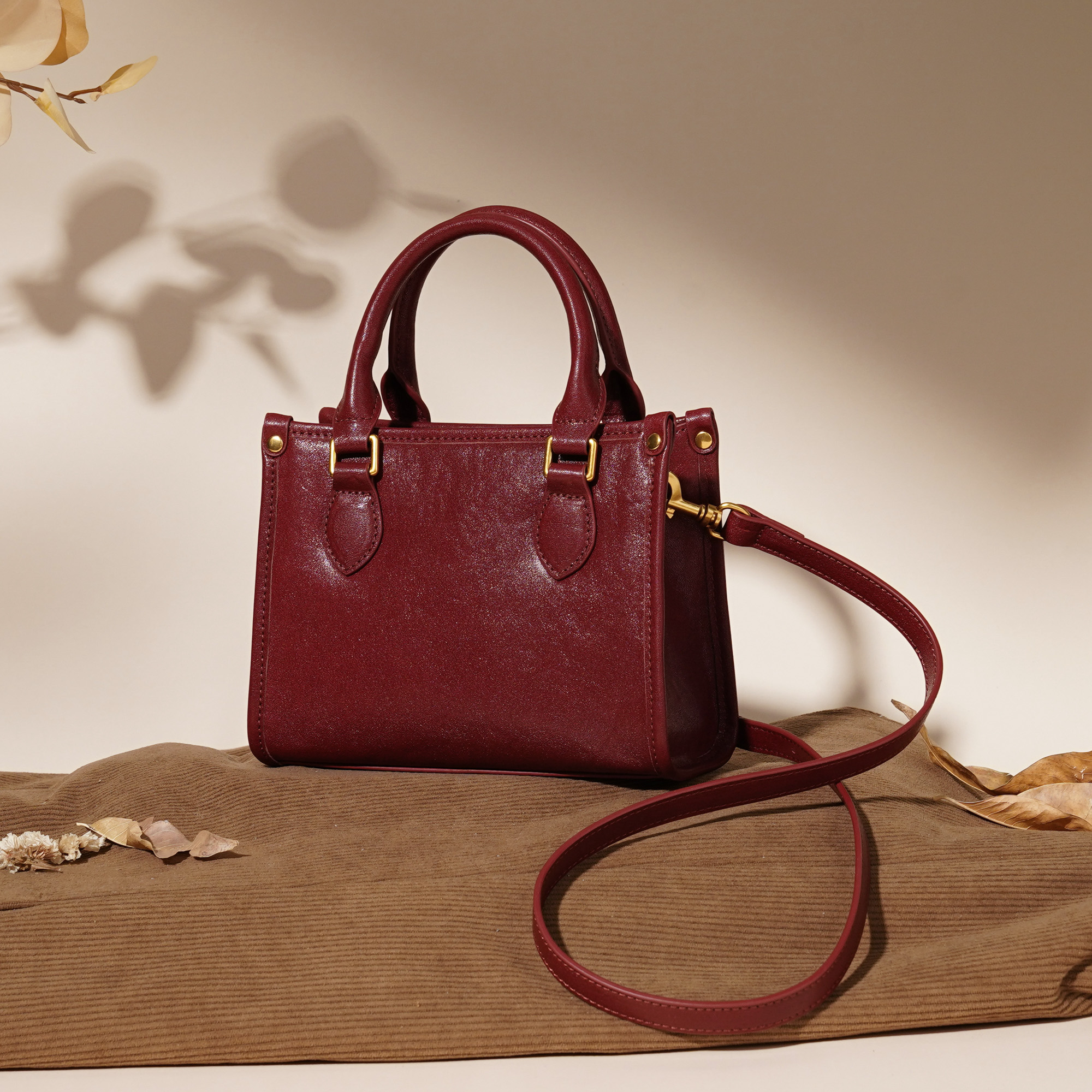 岩牛夏季新款托特包手提包女百搭轻奢小方包YN3625