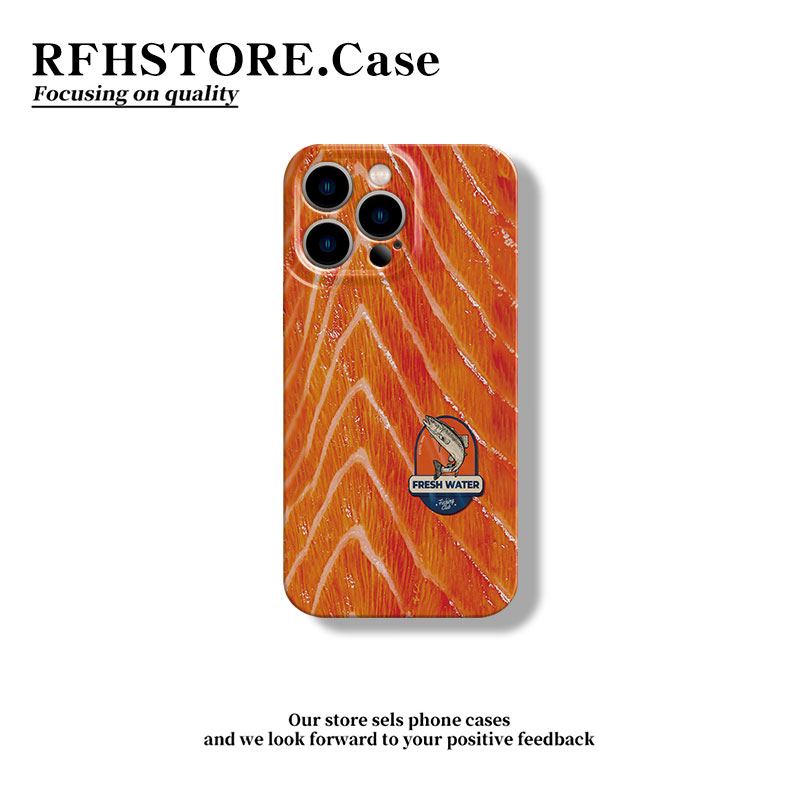 创意三文鱼适用iphone17pro菲林手机壳苹果16华为vivo小米13oppo