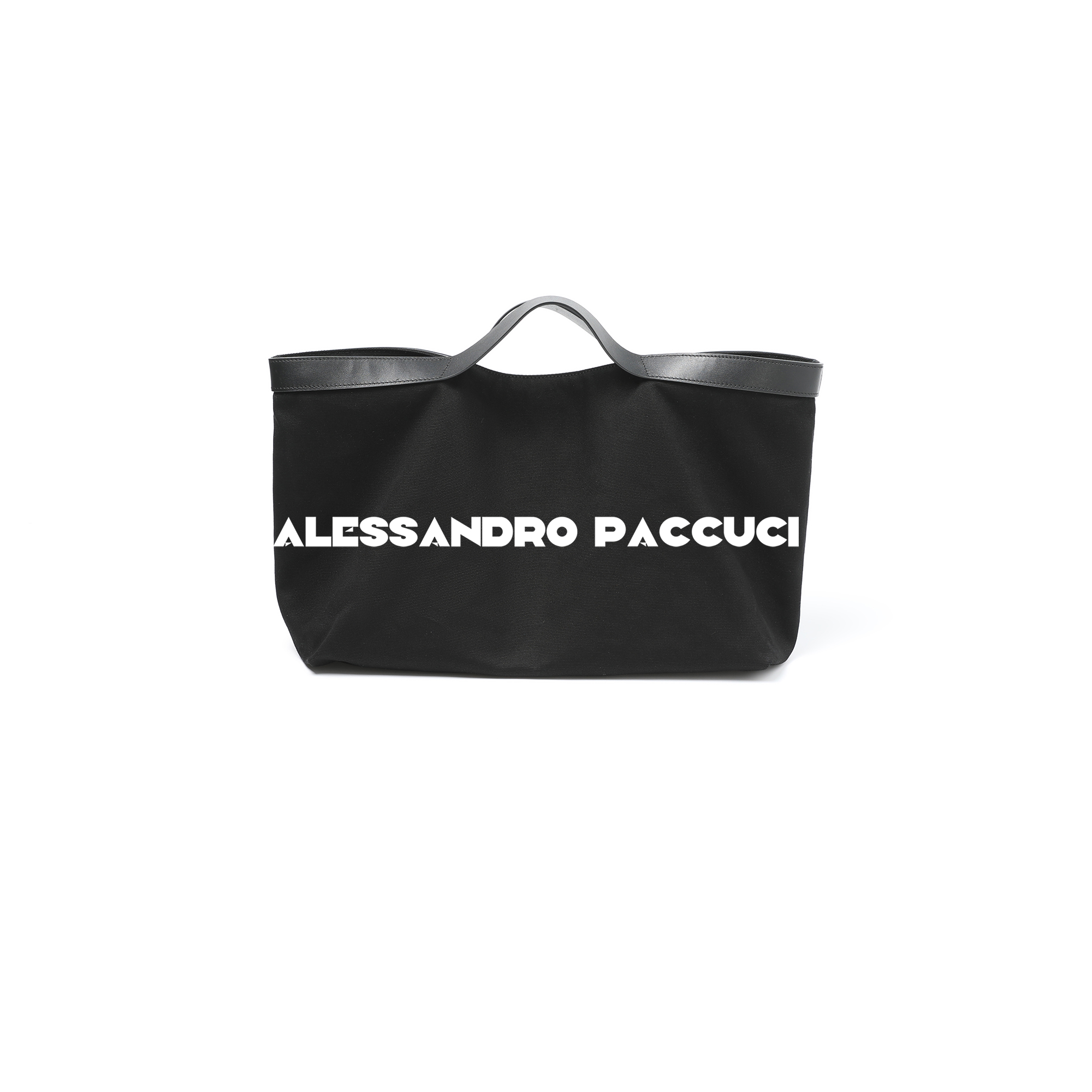 AP洛哥52061BT【墨无】帆布+头层牛皮大容量子母包时尚百搭手提包