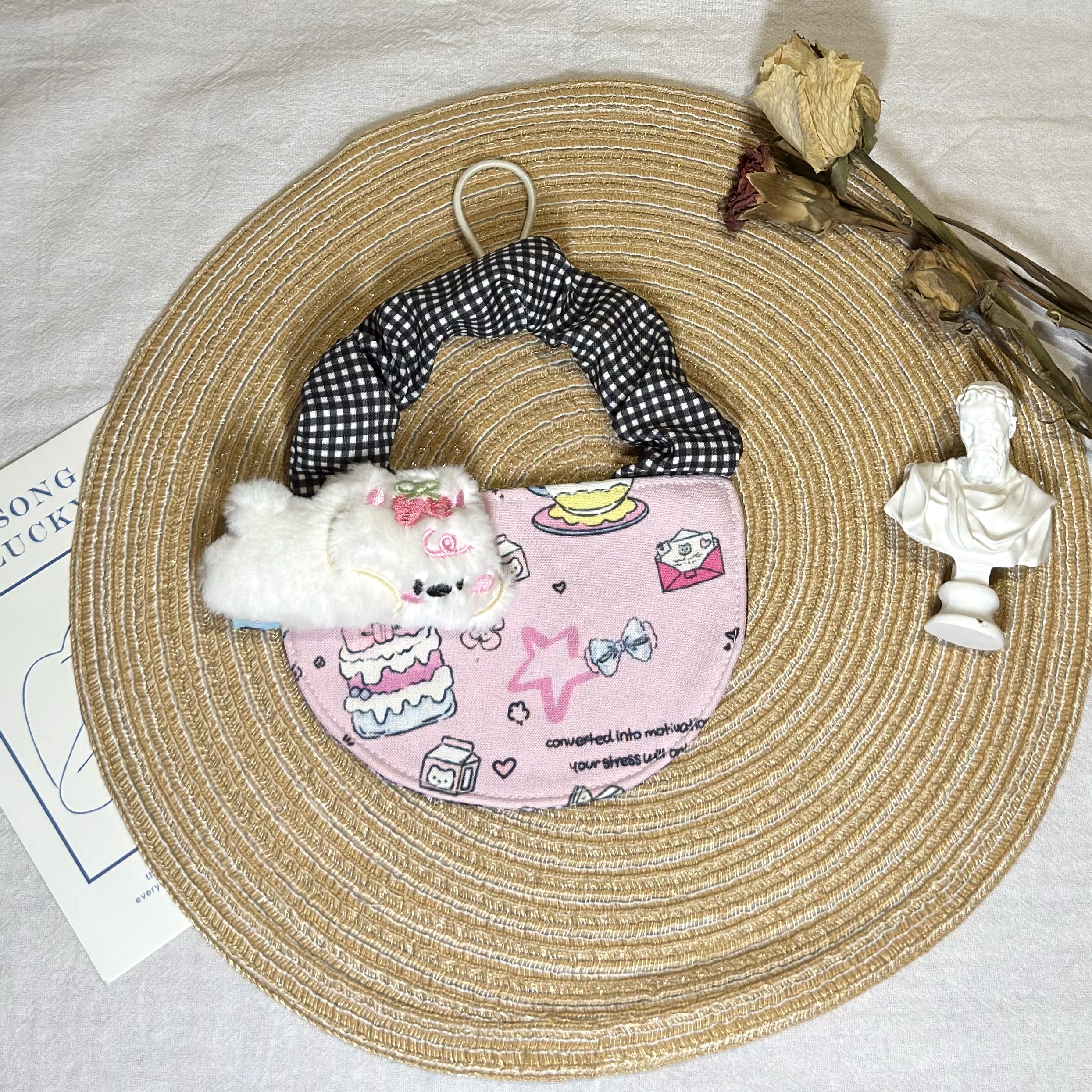 狗狗口水巾猫咪围兜大小型犬萨摩耶阿拉泰迪布偶可爱多巴胺装饰