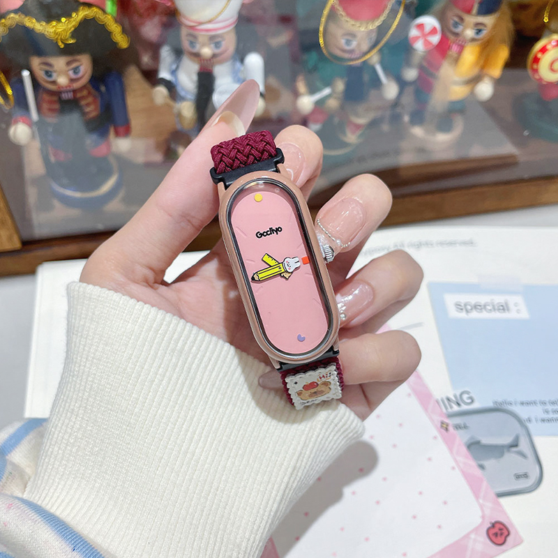 小众卡通女孩手表12-18岁女生学生手表初中生高中生专用防水静音