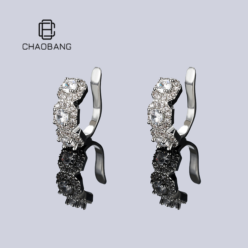 chaobang/潮邦 铜合金耳饰 无耳洞冰糖耳夹欧美高级感耳饰ins饰品