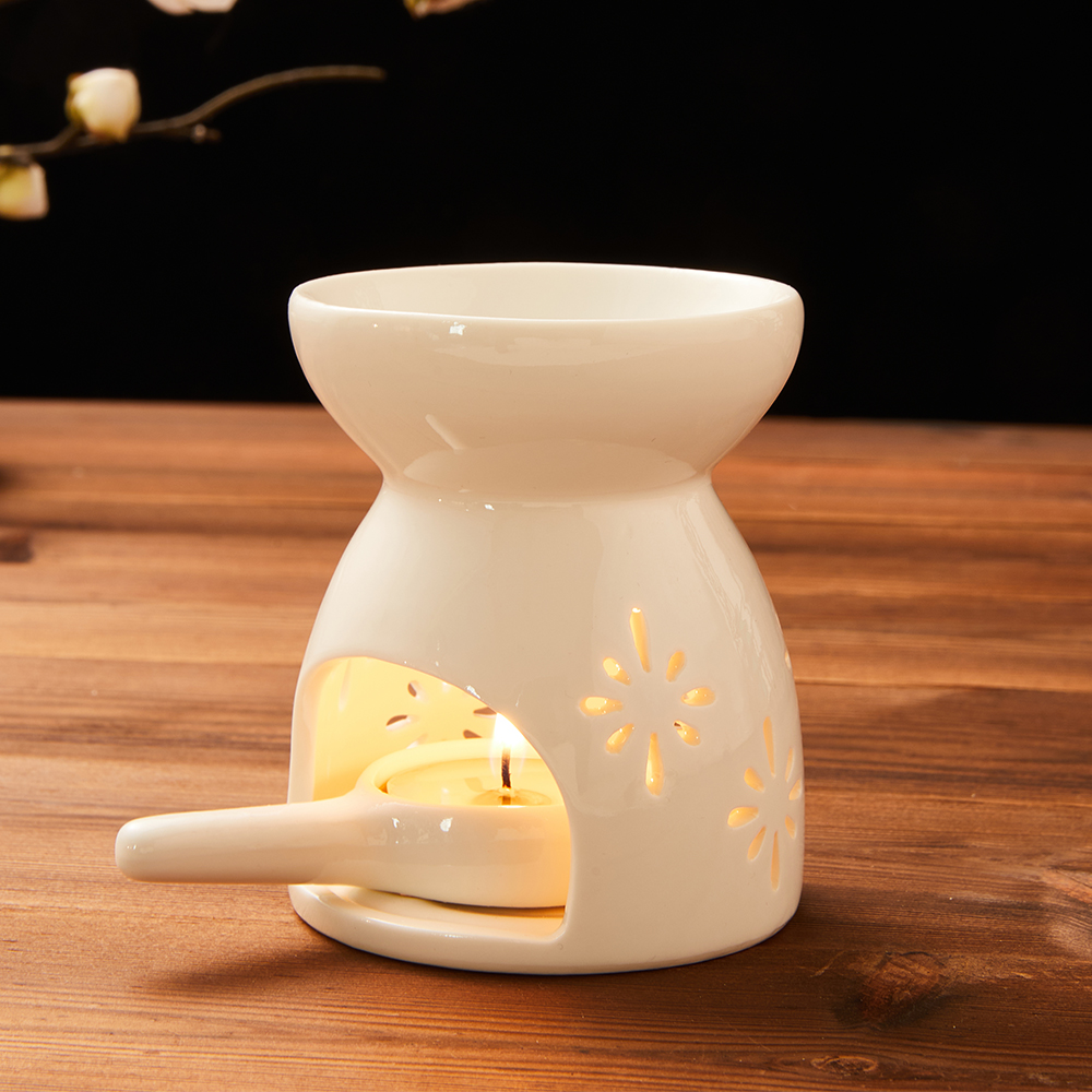 小号樱花香薰炉复古家用可干烧蜡烛香薰灯卧室适用