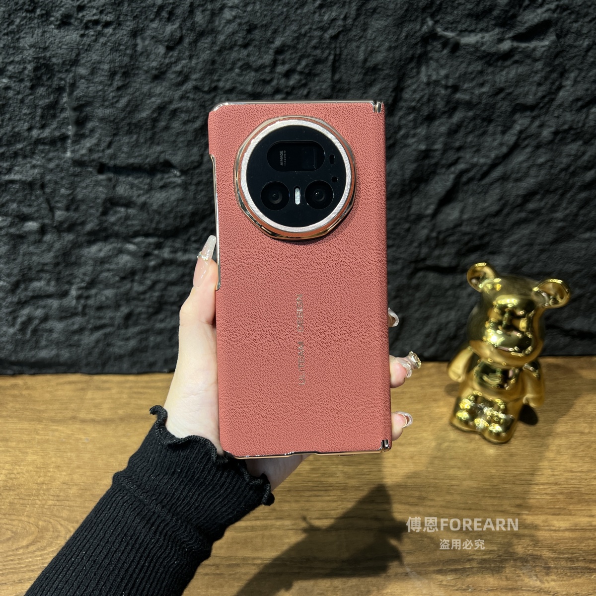 适用于荣耀magicv5手机壳双中轴magic v5折叠屏支架保护套超薄