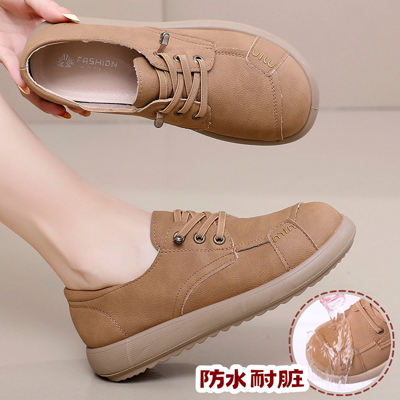 温集春秋季新款一脚蹬勃肯鞋软底防滑平底妈妈鞋复古百搭平底单鞋