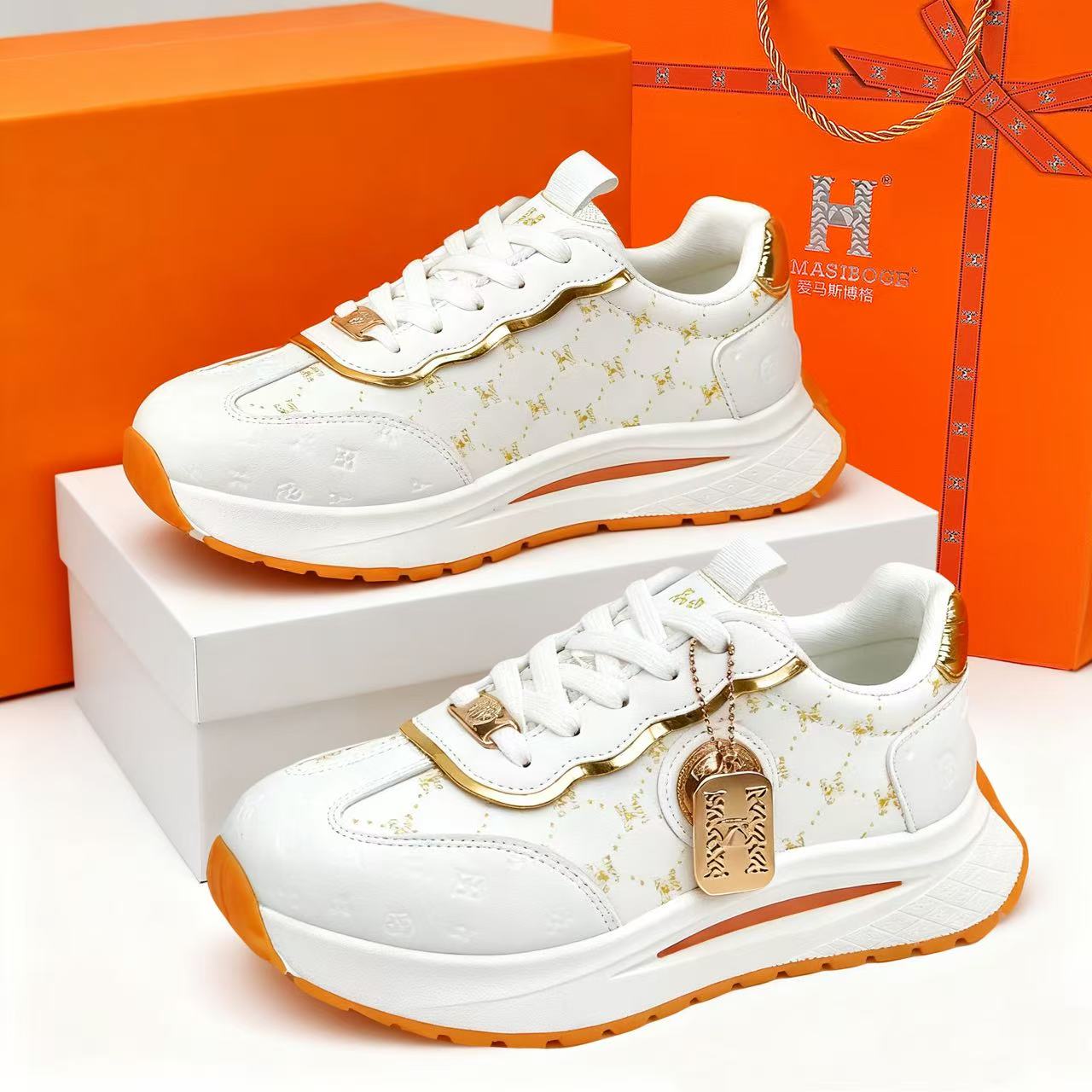 AIMASIBOGE 爱马斯博格 【轻奢高定】男女同款秋冬季百搭休闲运动鞋