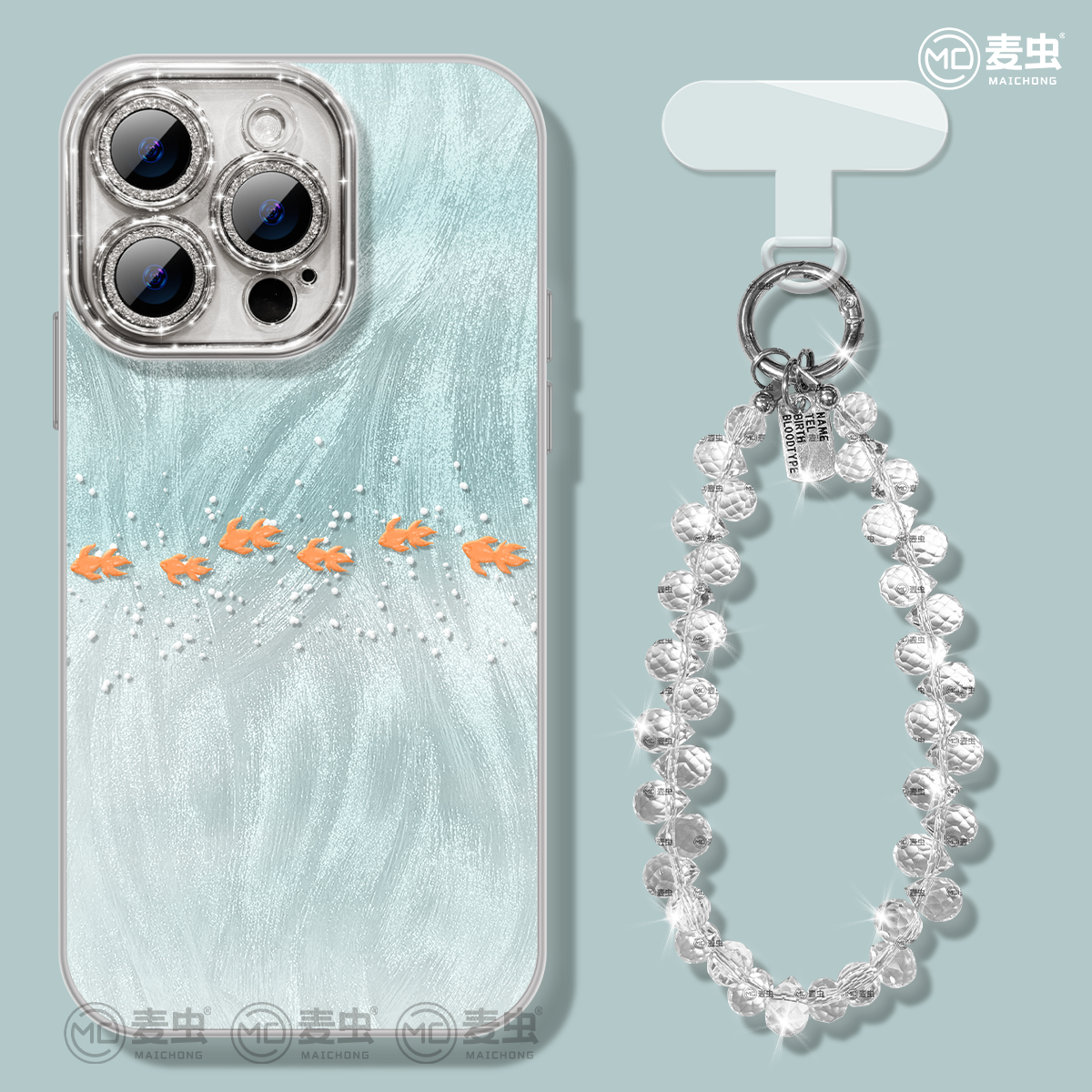 金鱼适用于Mate70华为苹果16promax手机壳iPhone15高级小米