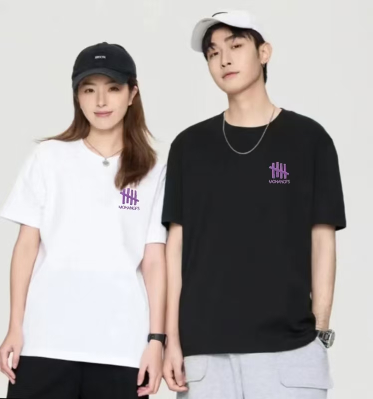 【万针刺绣.栅栏】240g重磅纯棉男女同款潮流 轻奢百搭短袖