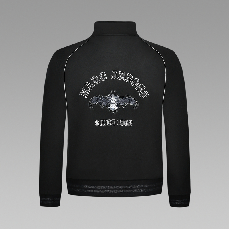 JEDOSS/爵迪斯秋冬款时尚老钱风男士保暖锁温刺绣针织外套长袖026