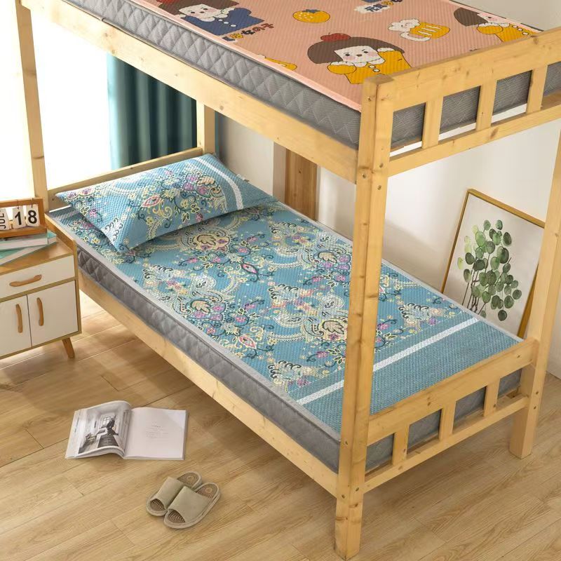 四季通用单人床床盖学生宿舍上下铺沙发垫飘窗垫三层夹棉床盖