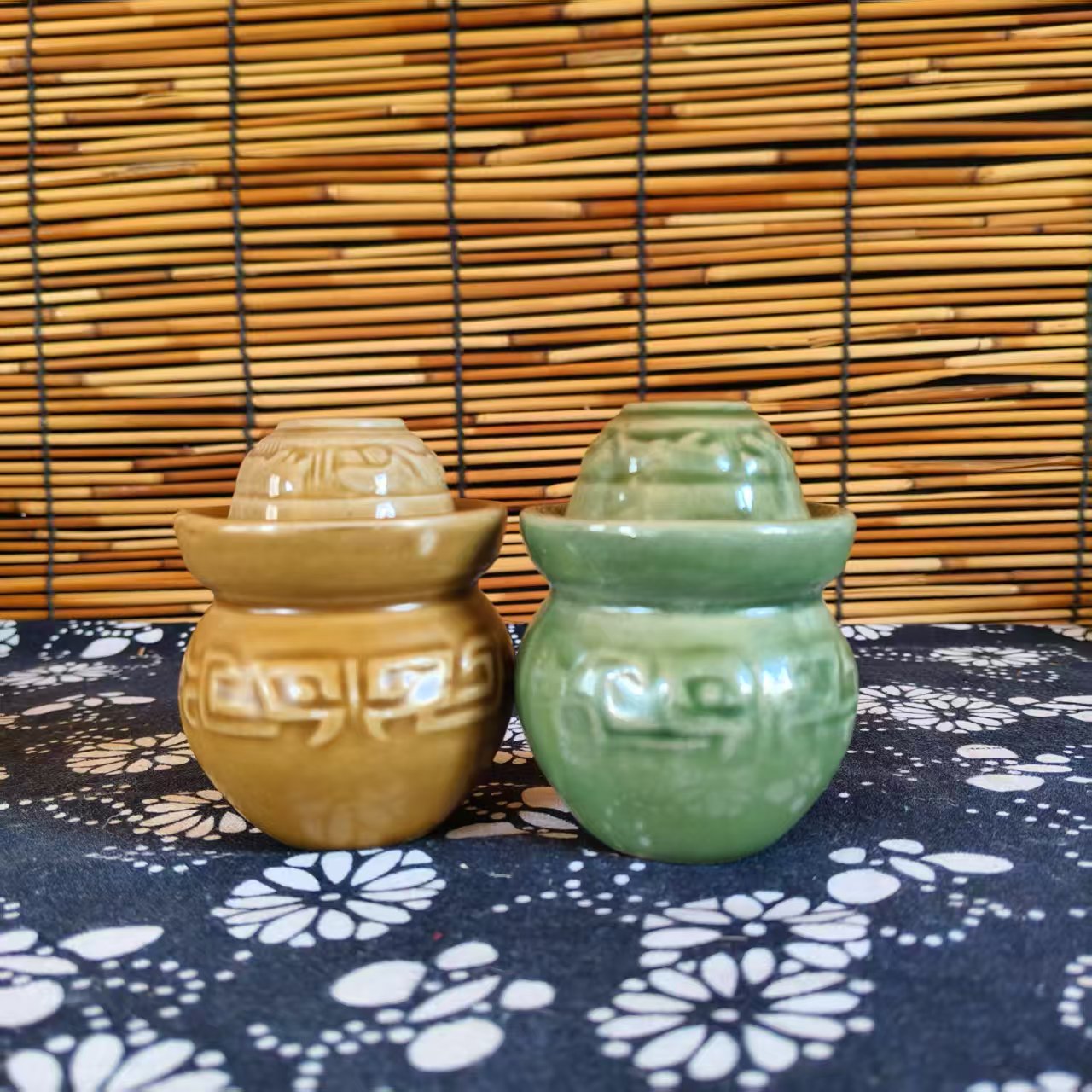 云南土陶牙签罐棉签罐复古客厅家用创意简约牙签盒牙签筒个性陶瓷