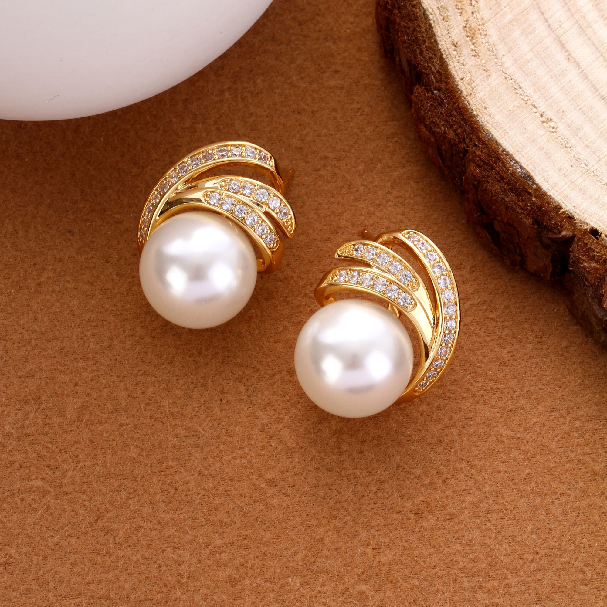 【KEFAN珂梵】法式复古气质轻奢百搭锆石优雅耳环