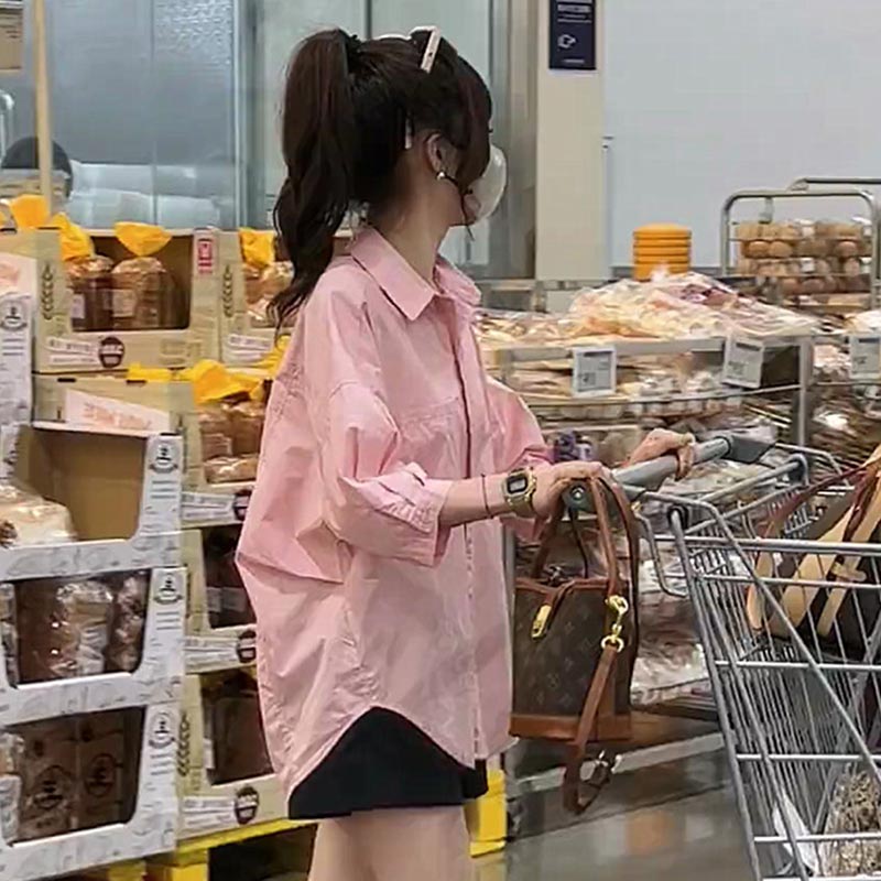 衬衫短裤两件套2025年夏季新款女装小个子休闲时尚套装纯色设计感