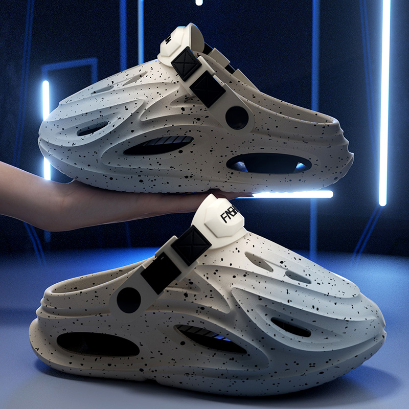 洞洞鞋男款夏季2025新款休闲EVA防臭防滑子弹头包头凉拖外穿