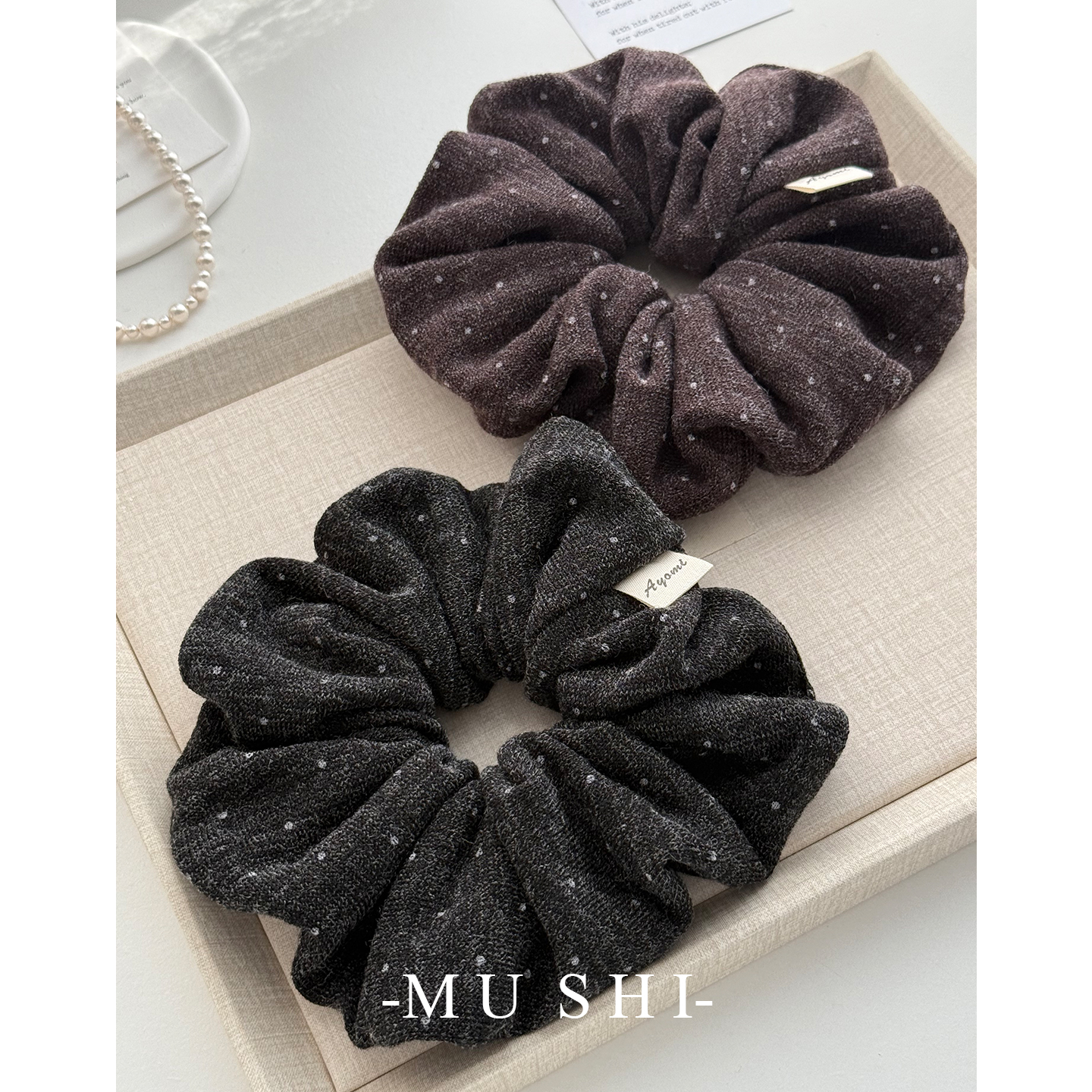 【木石有言】高级感韩版时尚大肠发圈女简约秋冬新款慵懒风头绳