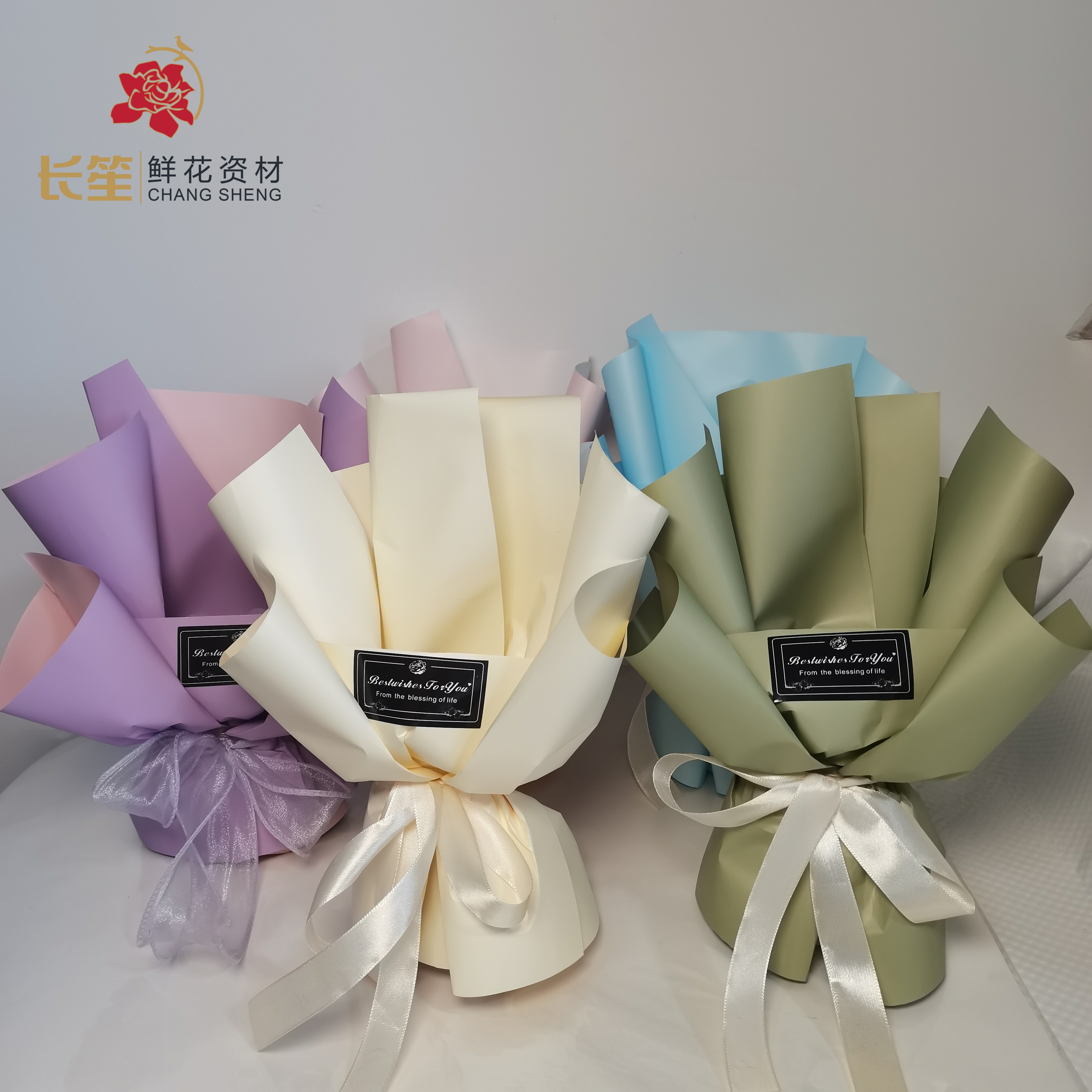 5-7枝教师节免包装DIY半成品花束包装创意生日礼物情人节配鲜花泥