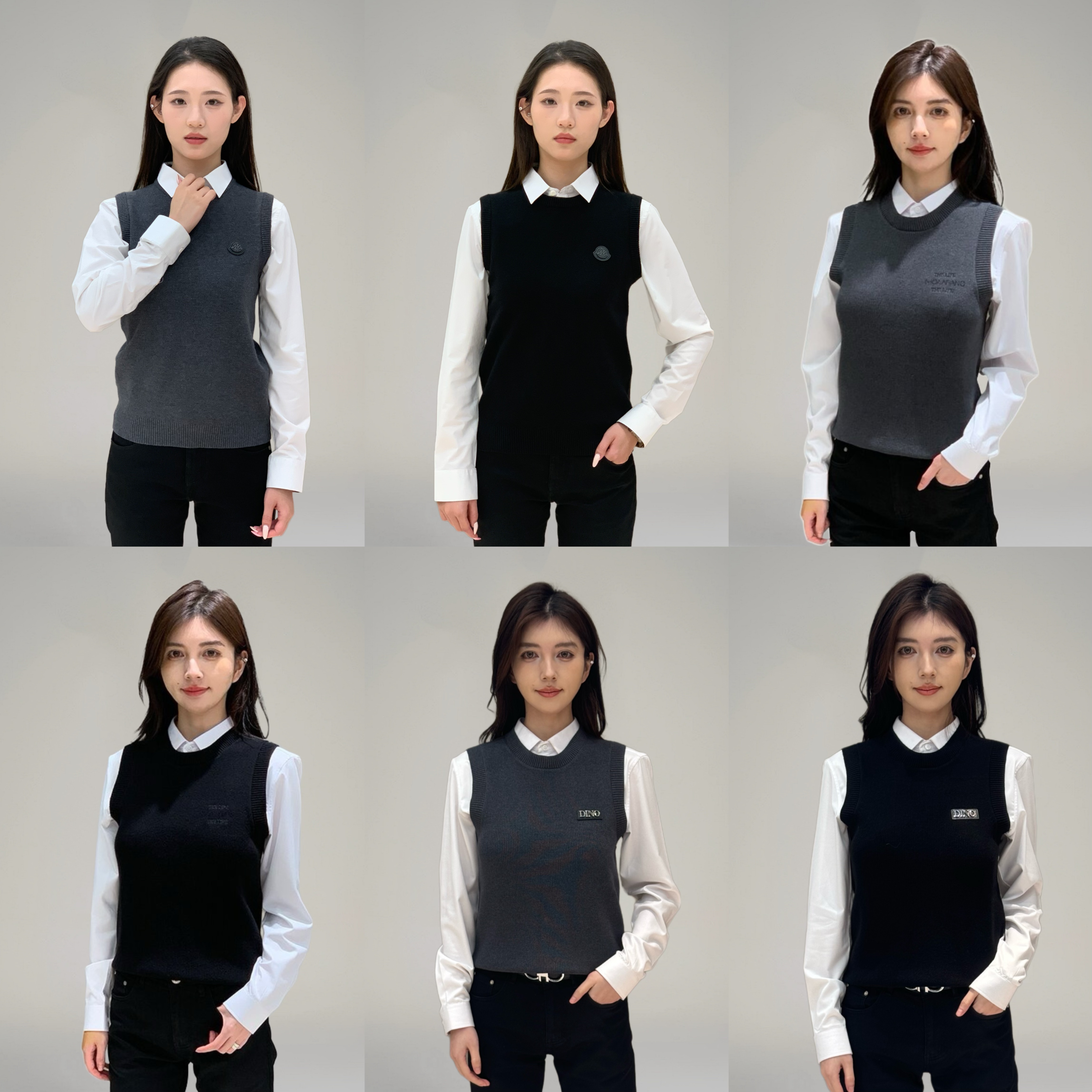 T&X/梯形2025新款秋冬男士针织气质百搭圆领马甲背心（0001）时尚