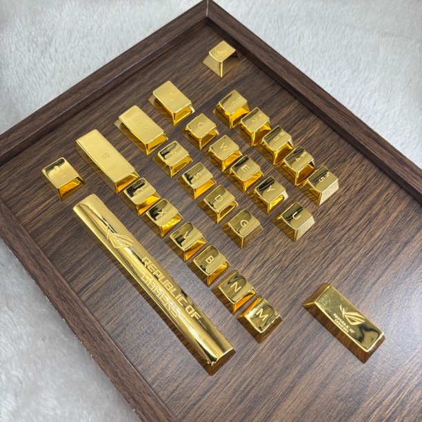 纯银925机械键盘帽ROG败家之眼游戏外设十字轴MX轴适配F1～F12键帽